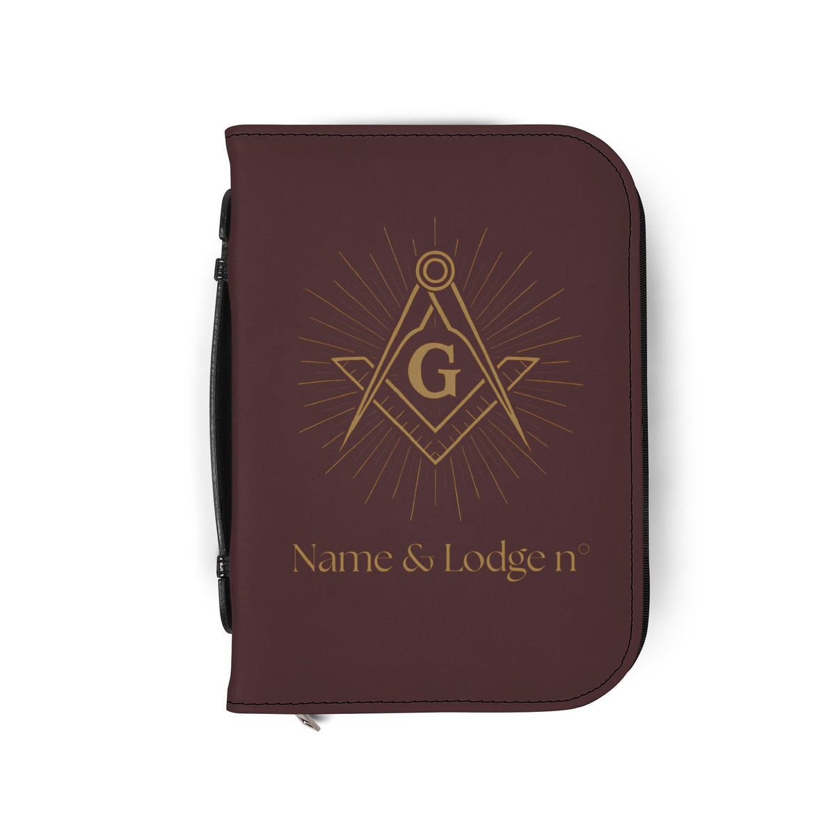Master Mason Blue Lodge Bible Cover - Customizable Square & Compass G Various Sizes - Bricks Masons