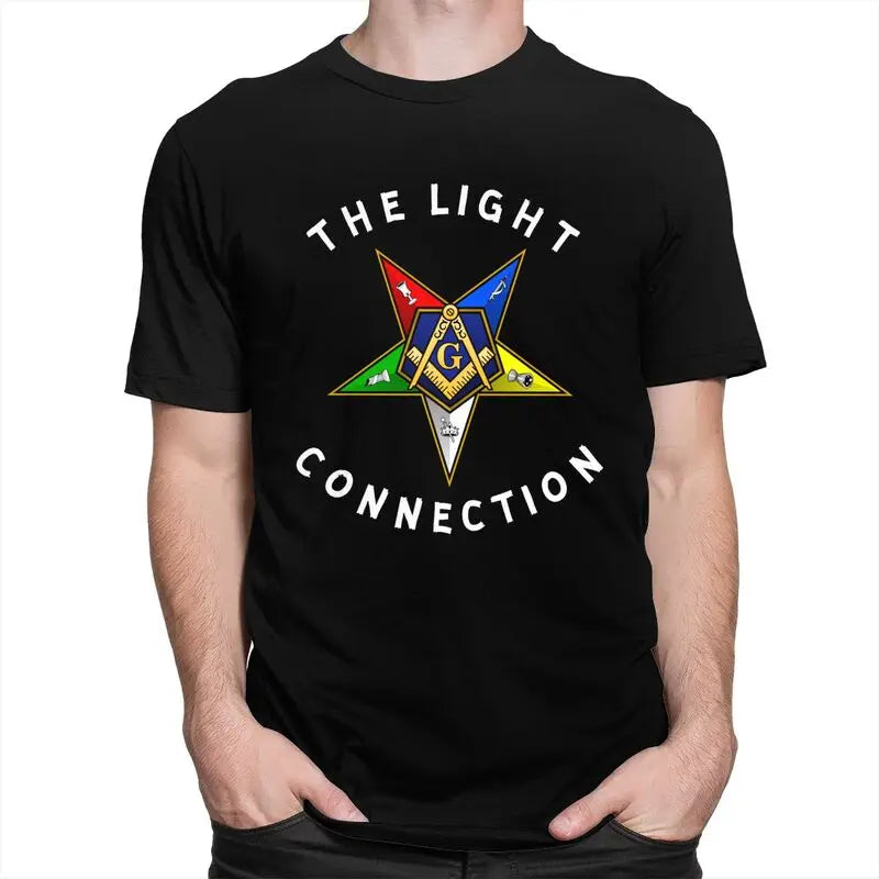 Worthy Patron OES T-Shirt - Men’s Short Sleeve Cotton Various Colors - Bricks Masons