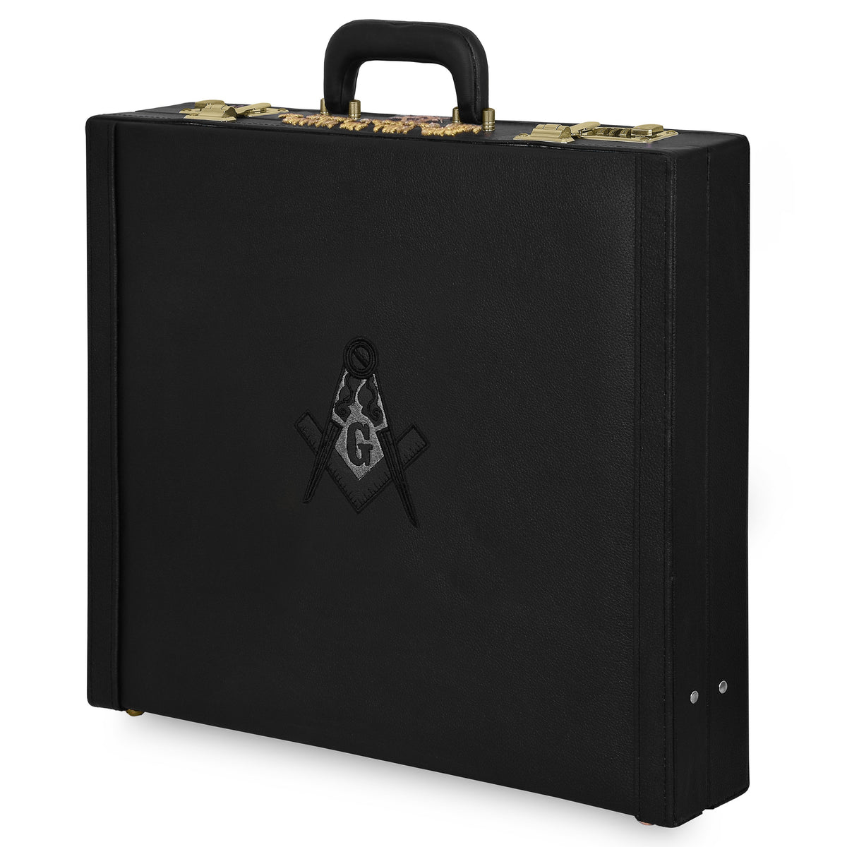 Master Mason Blue Lodge Apron Case - Hand Embroidery Personalization Various Sizes & Materials - Bricks Masons