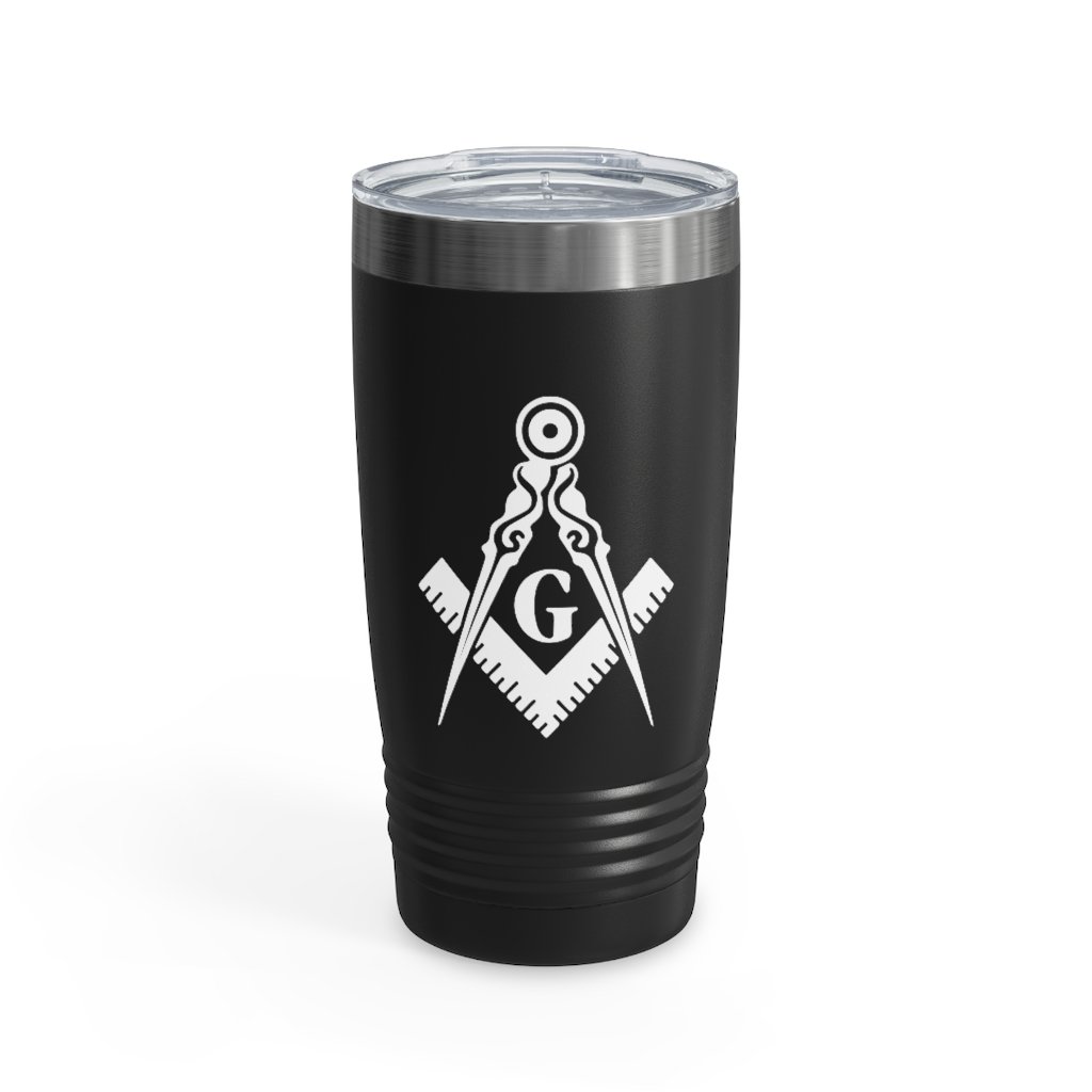 Master Mason Blue Lodge Ringneck Tumbler - Square & Compass G - Bricks Masons