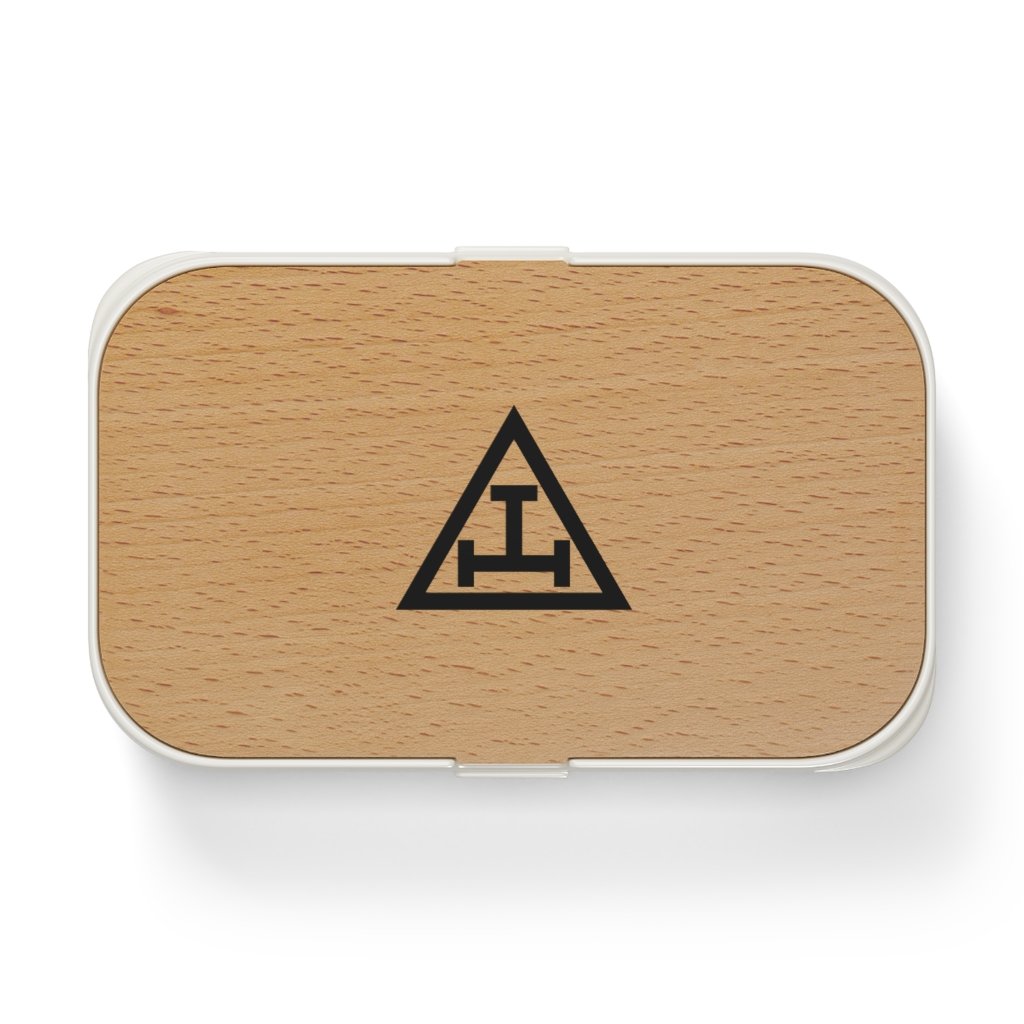 Royal Arch Chapter Lunch Box - Wooden Lid - Bricks Masons