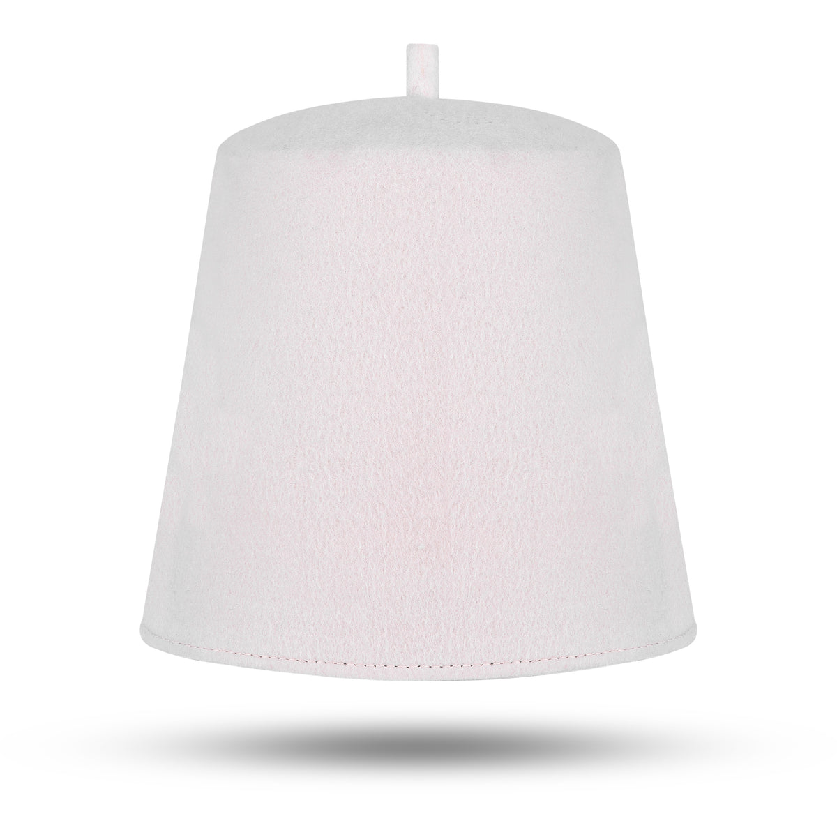 Masonic Fez Hat - Pure White Wool Color - Bricks Masons