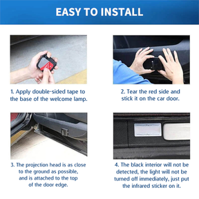 33rd Degree Scottish Rite Car Door Light Projector - Customizable Wireless LED - Bricks Masons