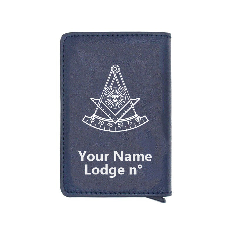 Past Master Blue Lodge California Regulation Wallet - Various Colors - Bricks Masons