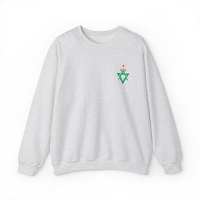 Allied Masonic Degrees Sweatshirt - Crewneck Front Embroidery - Bricks Masons