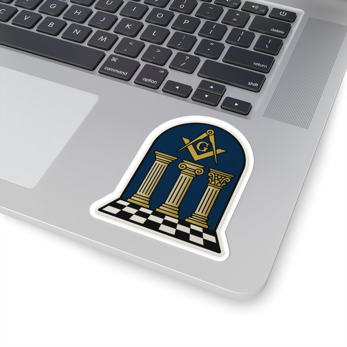 Master Mason Blue Lodge Sticker Decal - Kiss-Cut Colorful - Bricks Masons