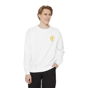 Council of Crusaders Sweatshirt - Embroidered Crusader Cross Chest Crest - Bricks Masons