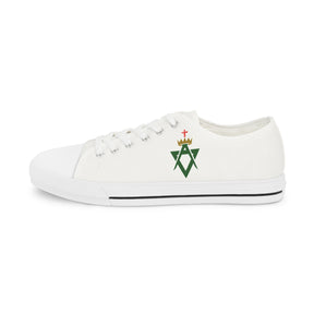Allied Masonic Degrees Sneaker - Low Top Sneaker Black & White AMD Emblem - Bricks Masons