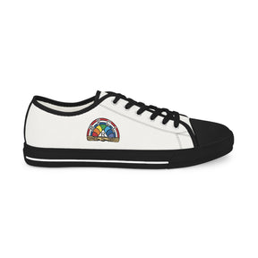 International Order Rainbow For Girls Sneaker - Low Top Sneaker Black & White Colorful Emblem - Bricks Masons