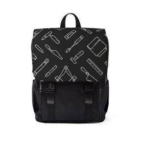 Master Mason Blue Lodge Backpack - Black with Masonic Tools - Bricks Masons