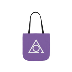 LOCOP Tote Bag - Purple & White Polyester - Bricks Masons