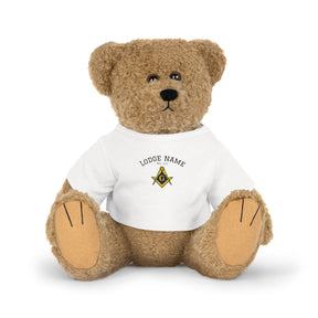 Master Mason Blue Lodge Teddy Bear - Personalizable 4 Plushies - Bricks Masons