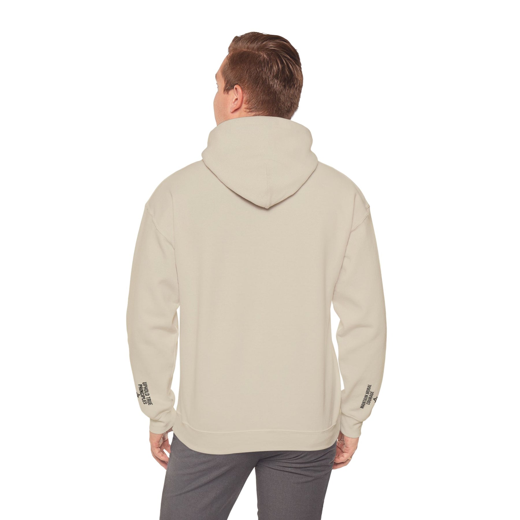 Master Mason Blue Lodge Hoodie - Strength Front & Sleeves Embroidery - Bricks Masons