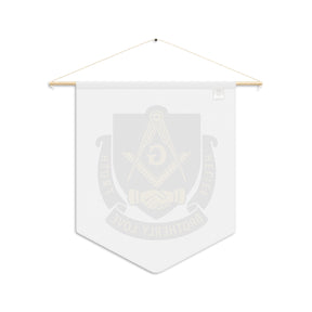 Master Mason Blue Lodge Pennant - Relief Brotherly Love Truth - Bricks Masons