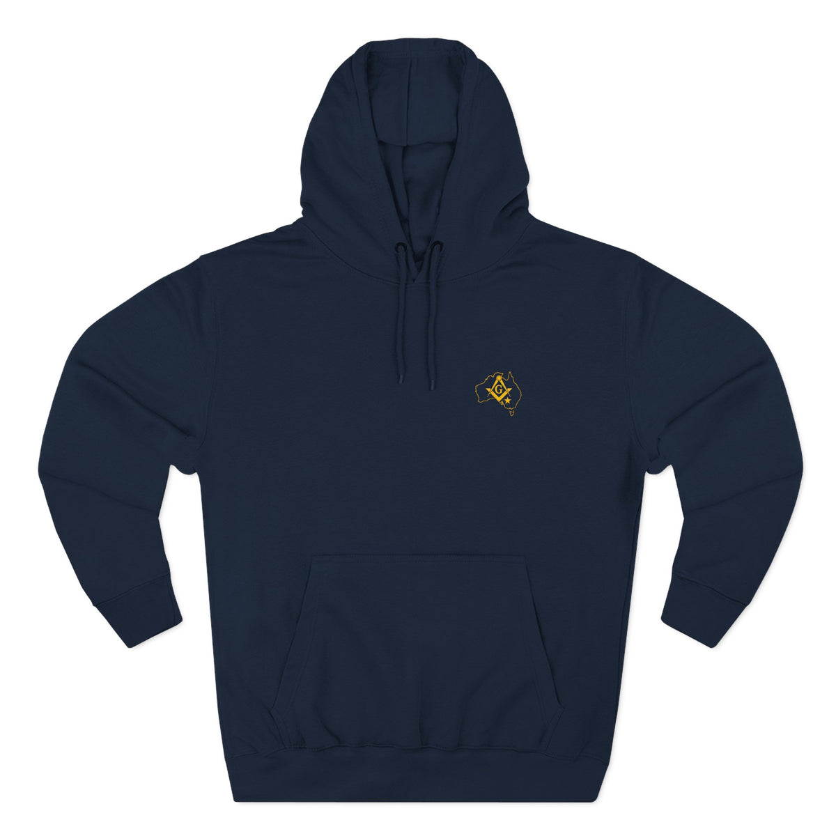 Master Mason Blue Lodge Australia Jurisdiction Hoodie - Embroidered Front Emblem - Bricks Masons