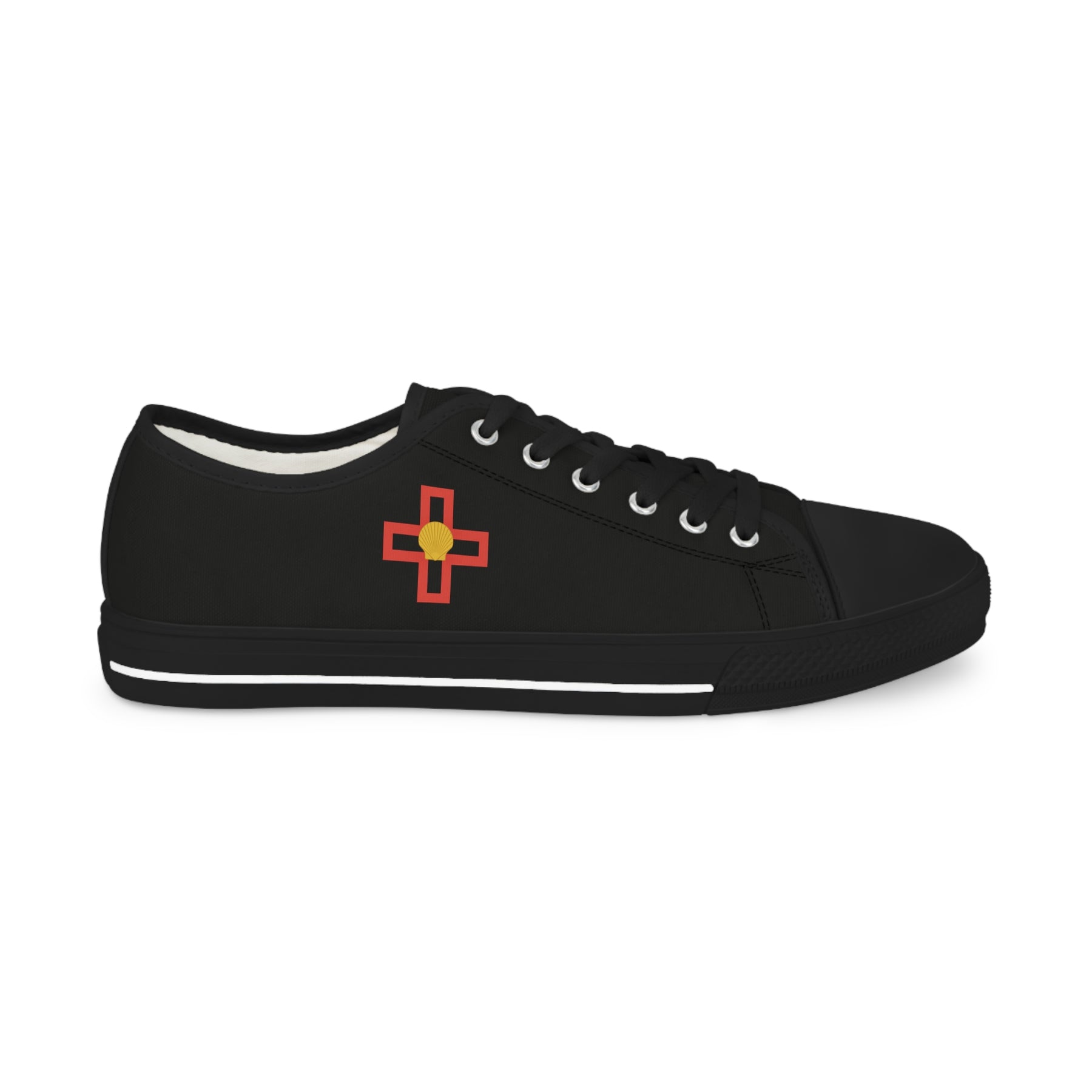 St. Thomas of Acon Sneaker - Low Top Sneaker Black & White - Bricks Masons