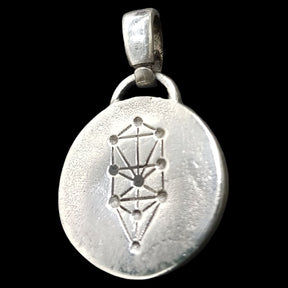 I said Kabbalah INNER MASTER Hei Hei Yod NAME OF GOD 62 IAH HEL in Silver 2.5 Cm 9 Gr Art 1772 - Bricks Masons