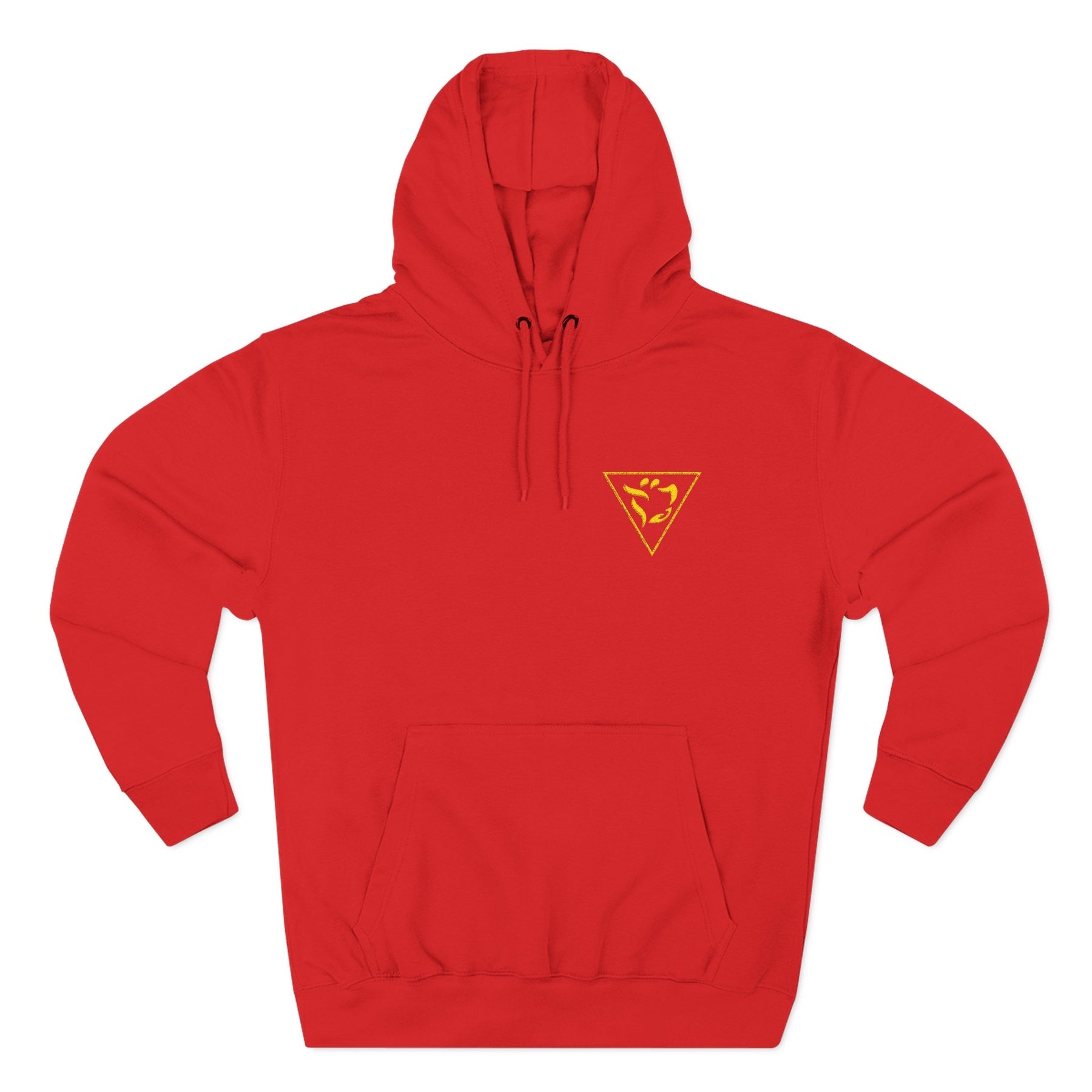 Grand Tiler of Solomon Hoodie - Three-Panel Fleece Front Embroidered Crest - Bricks Masons