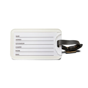 Master Mason Blue Lodge Australia Jurisdiction Luggage Tag - S&C G With Leather Strap - Bricks Masons