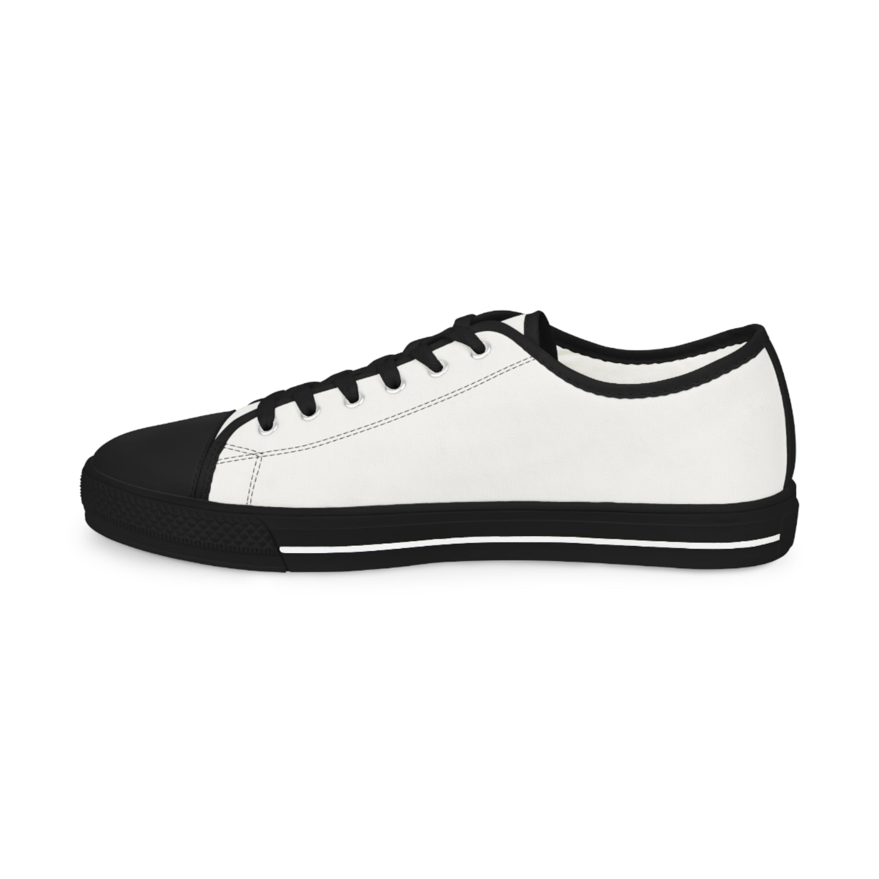 LOCOP Sneaker - Low Top Sneaker Black & White Purple Emblem - Bricks Masons