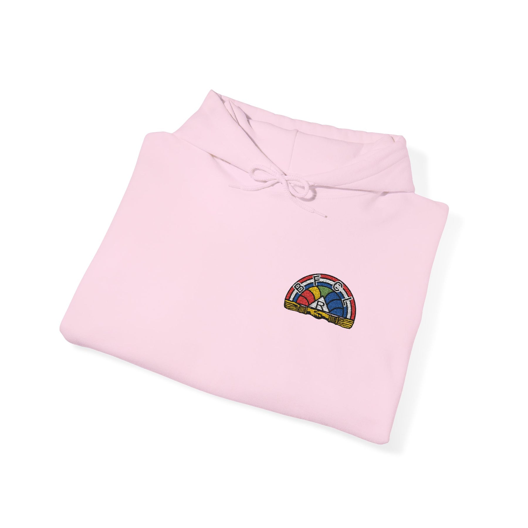 International Order of The Rainbow For Girls Hoodie - Soft Cotton Poly Blend Front Embroidery - Bricks Masons