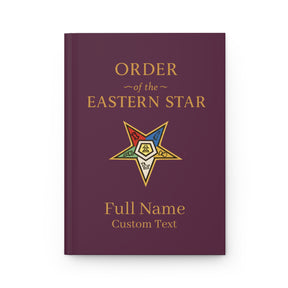 OES Journal - Colorful Eastern Star with Personalization - Bricks Masons