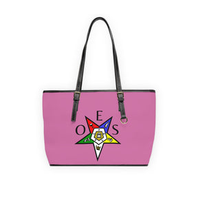 OES Handbag - Pink PU Leather With Ample Interior - Bricks Masons