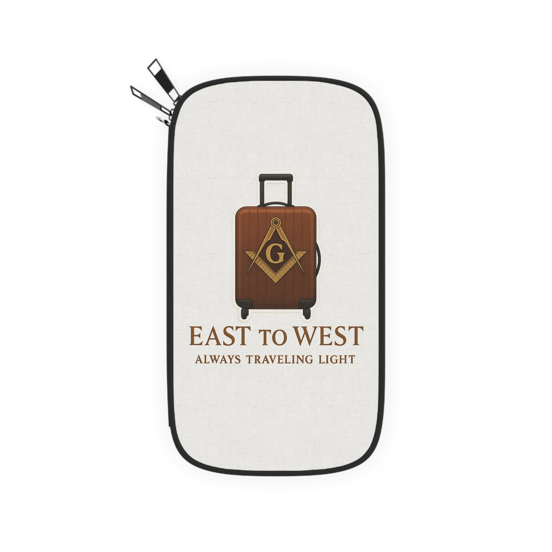 Master Mason Blue Lodge Passport Wallet - Always Traveling Light - Bricks Masons