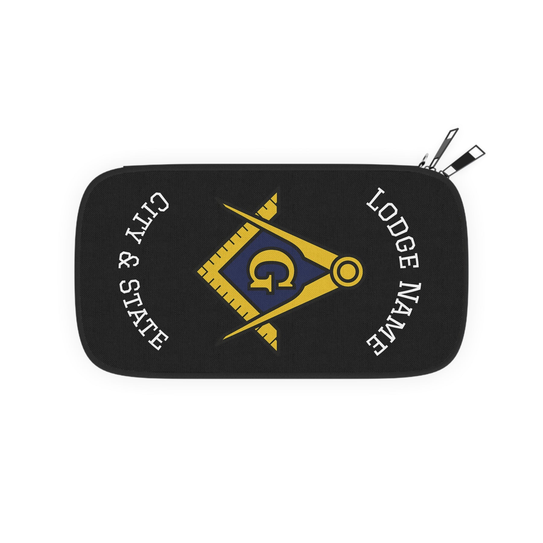 Master Mason Blue Lodge Passport Wallet - Customizable With Storage Pockets - Bricks Masons