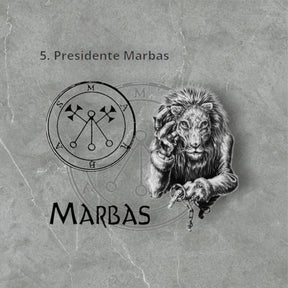 I said Demon 05 PRESIDENT MARBAS and Secret Seal of Solomon 72 Demons Lesser Key of Solomon Goetia In Silver 3 x 2.5 cm 12 Gr Art 1864 - Bricks Masons