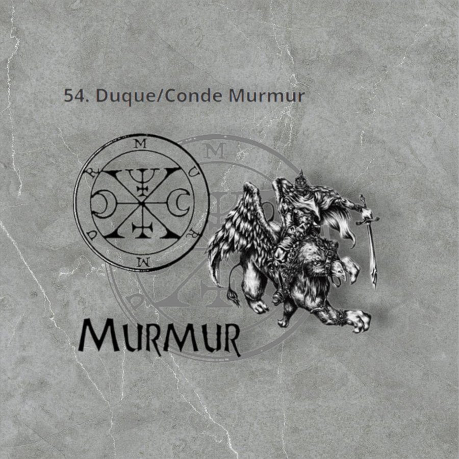 I commemorated Demon 54 DUKE COUNT MURMUR and Secret Seal of Solomon 72 Demons Lesser Key of Solomon Goetia In Silver 3 x 2.5 cm 12 Gr Art 1913 - Bricks Masons
