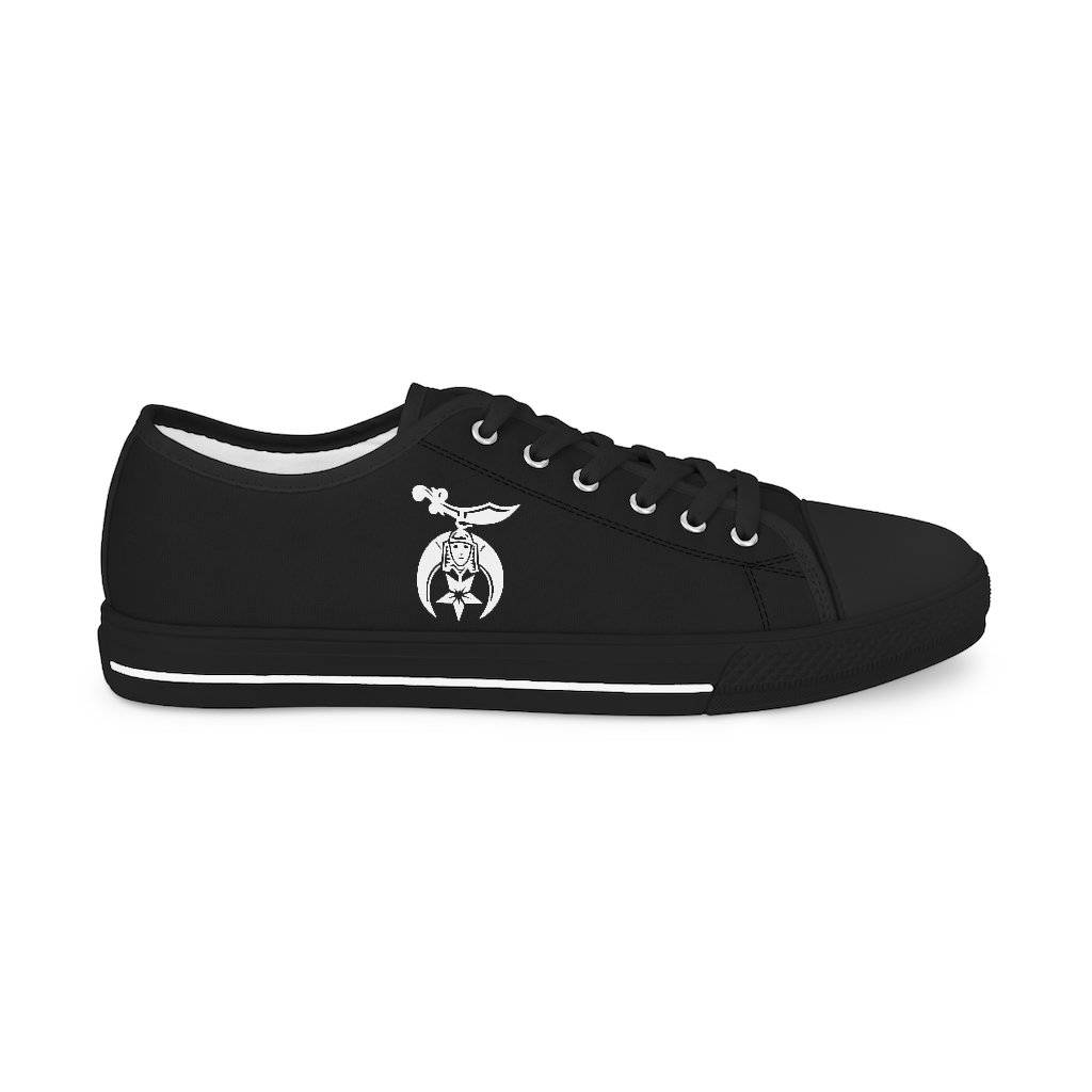 Shriners Sneaker - Low Top Black & White