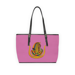 DOI Handbag - Pink PU Leather With Ample Interior - Bricks Masons