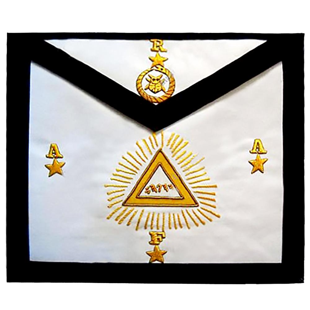 25th Degree Scottish Rite Apron - Gold Embroidery - Bricks Masons