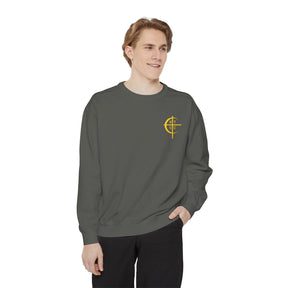 Council of Crusaders Sweatshirt - Embroidered Crusader Cross Chest Crest - Bricks Masons