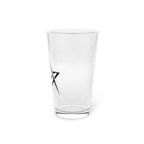 Master Mason Blue Lodge Pint Glass - Square & Compass 16oz