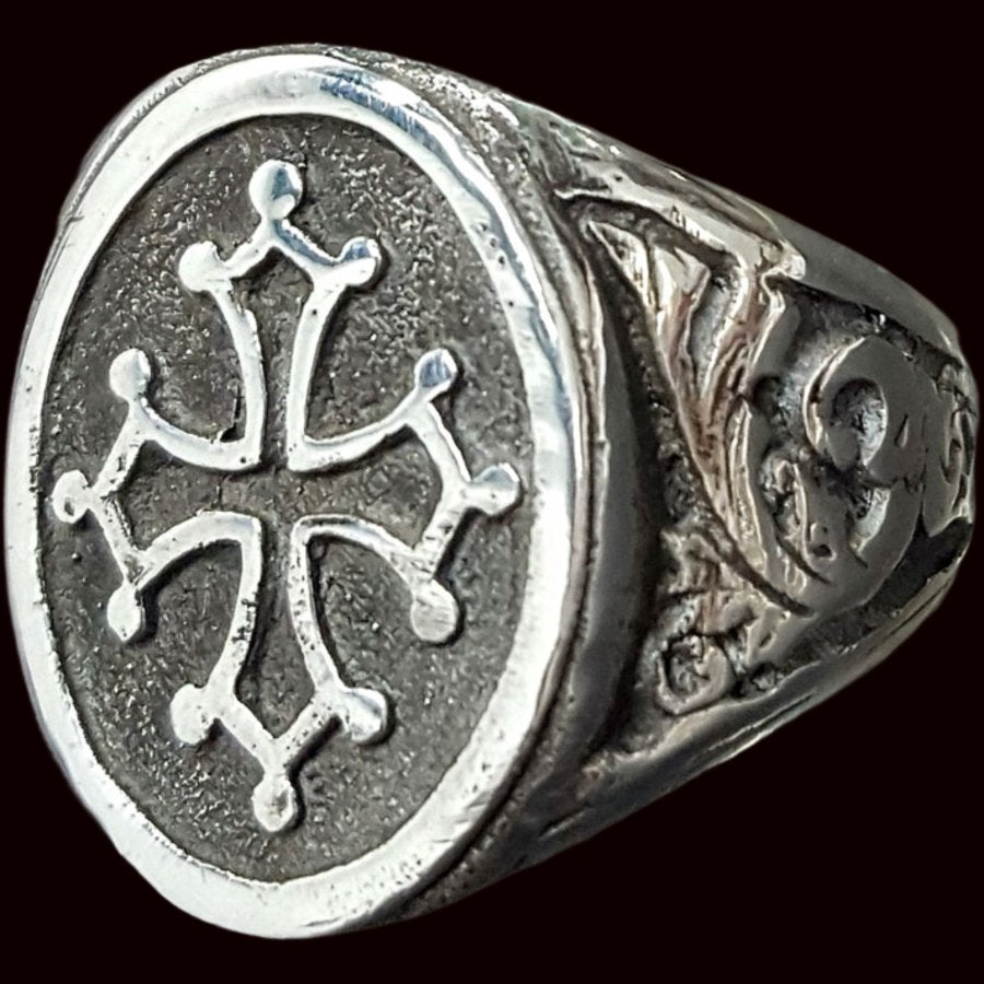 Templar Cross Ring in Silver 1.6 cm 8 g Art 286 - Bricks Masons