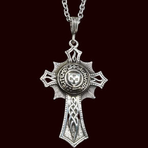 Knights Templar Cross Pendant, Silver, 5.5 cm, 10 g, Art. 295 - Bricks Masons