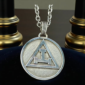 Royal Masonic Arch Pendant 4 x 3 cm in 12g Silver Art 302 - Bricks Masons