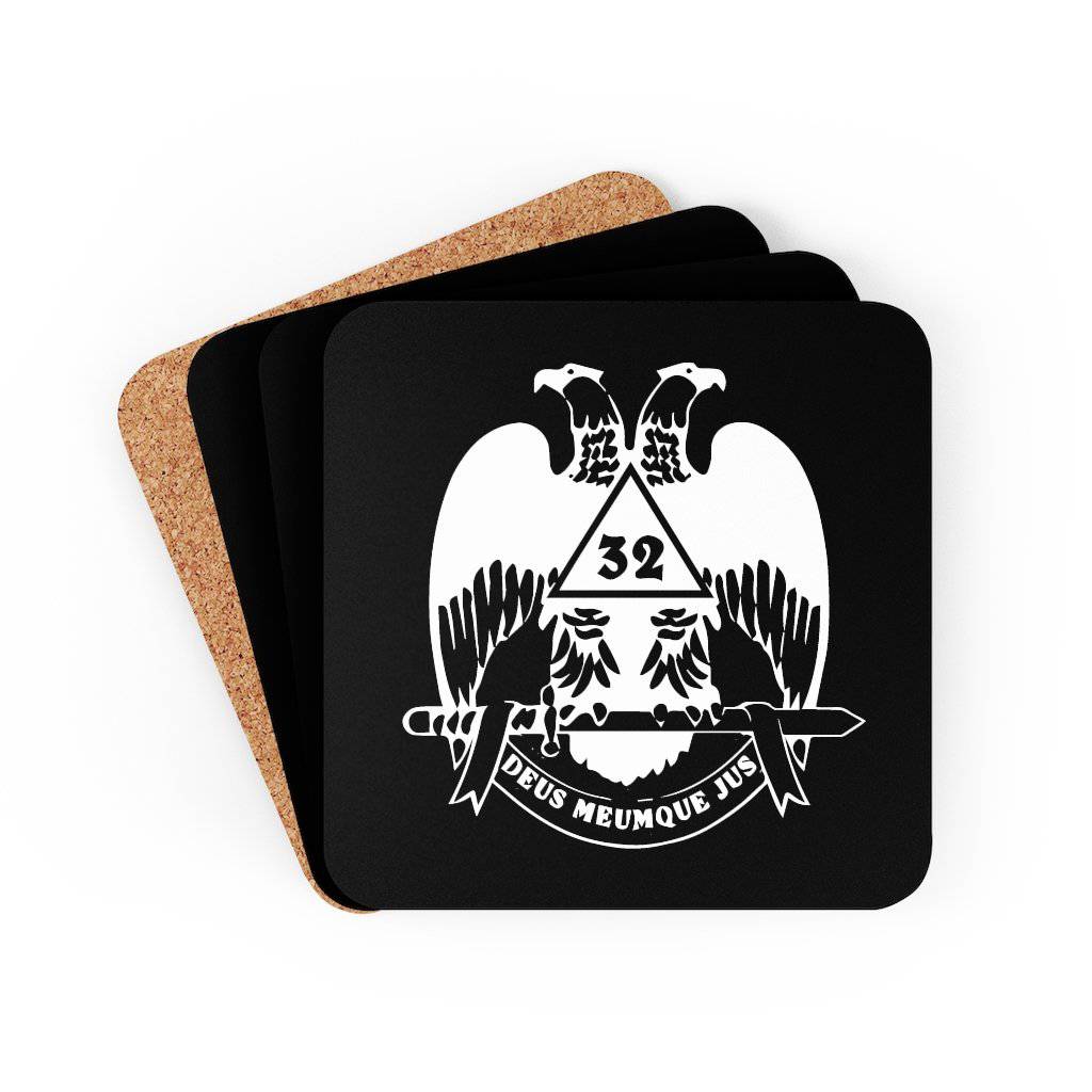 32nd Degree Scottish Rite Coaster - Wings Down 4 Pieces Set - Bricks Masons