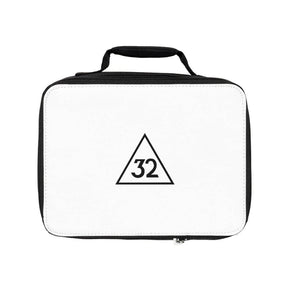 32nd Degree Scottish Rite Lunch Bag - Black & White - Bricks Masons