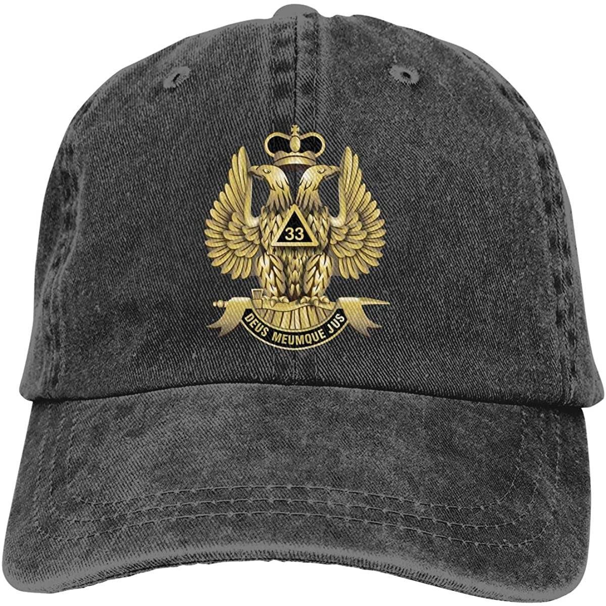 33rd Degree Scottish Rite Baseball Cap - Ancient Accepted - Bricks Masons
