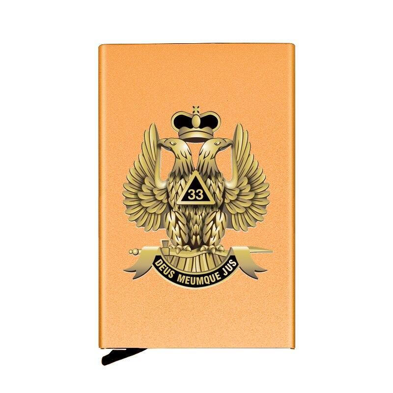 33rd Degree Scottish Rite Wallet - Automatic Pop-up Credit Card - Bricks Masons