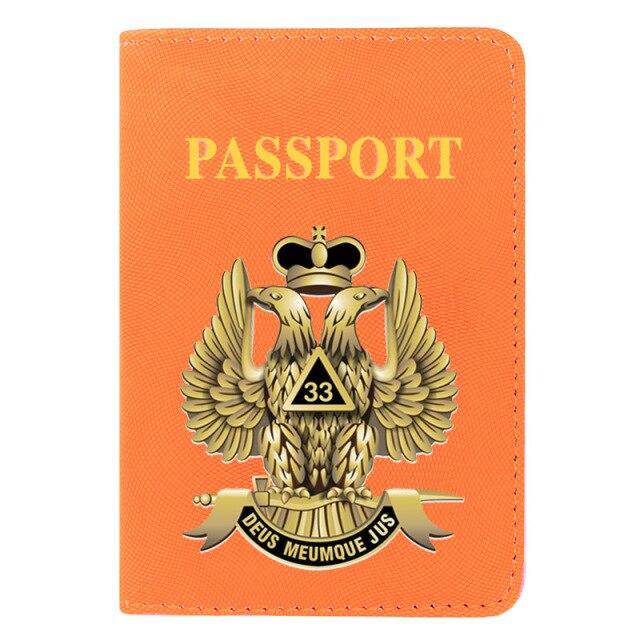33rd Degree Scottish Rite Wallet - Passport & Credit Card Holder - Bricks Masons