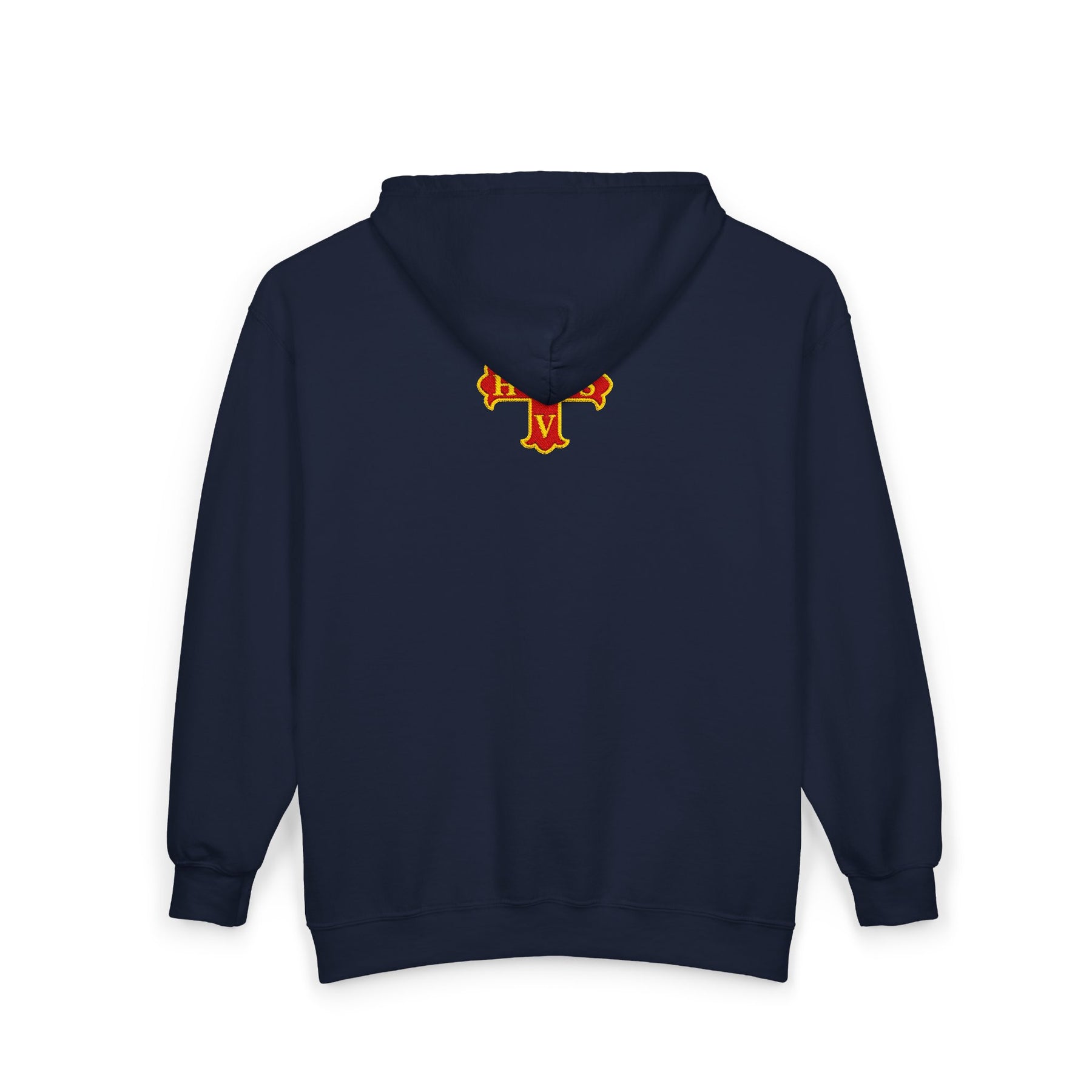 Red Cross of Constantine Hoodie - Zip Up Jacket Embroidered Front & Rear - Bricks Masons