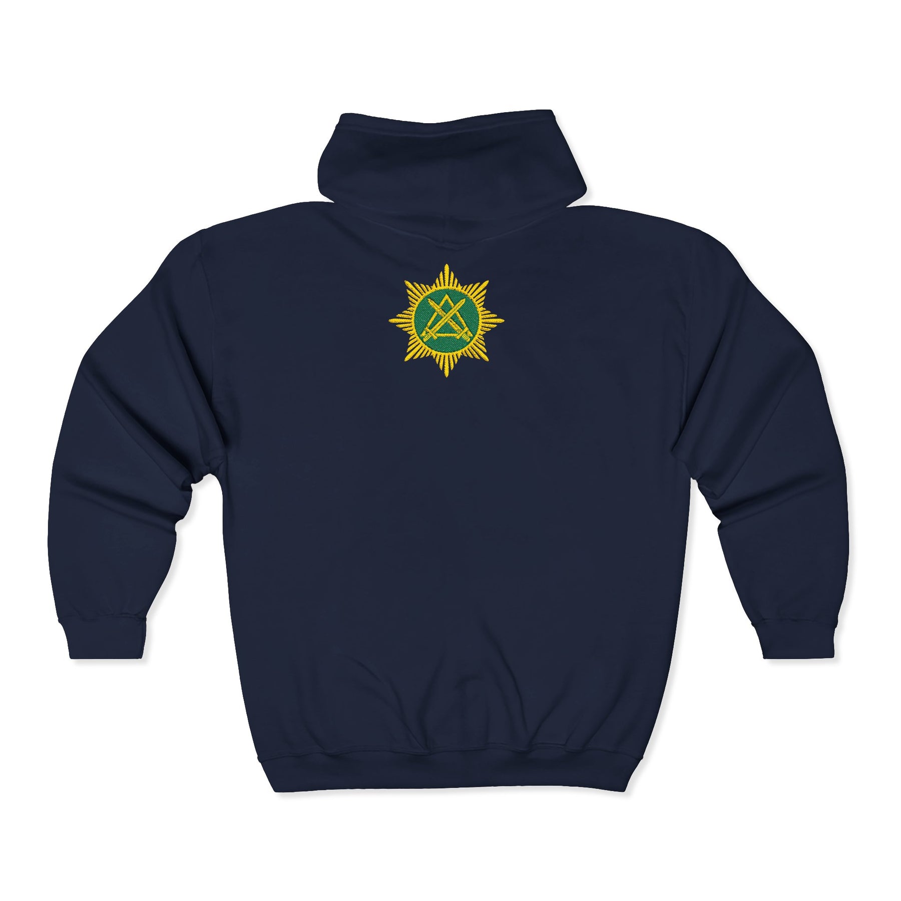 Knight Masons Hoodie - Zip Up Jacket Emblem Embroidery - Bricks Masons