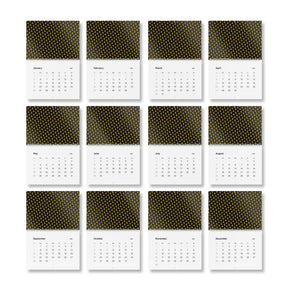 Master Mason Blue Lodge Calendar -  Gold & Black Square and Compass G 2025 Wall Calendar