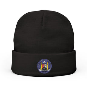 Malta Jurisdiction Beanie - Knit Embroidery Emblem - Bricks Masons