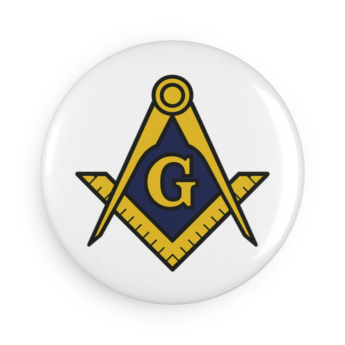 Master Mason Blue Lodge Magnet - Decorative Refrigerator - Bricks Masons