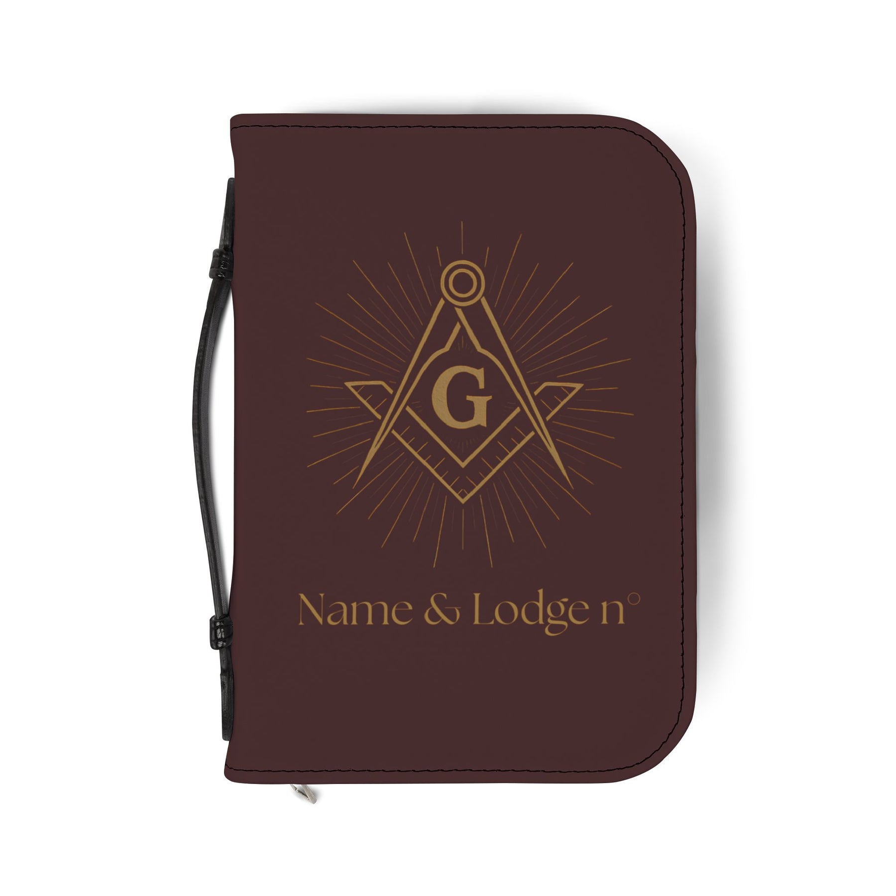 Master Mason Blue Lodge Bible Cover - Customizable Square & Compass G Various Sizes - Bricks Masons